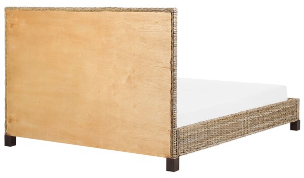 Ágy Rattan SALBRIS 180 x 200 cm Természetes
