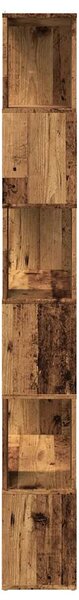Antik fa színű térelválasztó könyvszekrény 80 x 24 x 186 cm