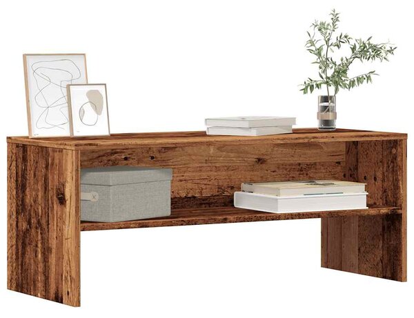 Antik hatású szerelt fa TV-szekrény 100 x 40 x 40 cm