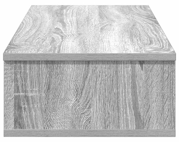 Falipolc fiókokkal szürke sonoma 80x31x17 cm műszaki fa
