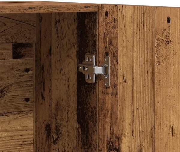 Highboard régi fa 70x31x115 cm gépesített fa