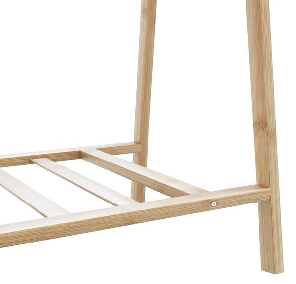 Bambusz ruhaállvány polcokkal 96 x 45,5 x 150,5 cm