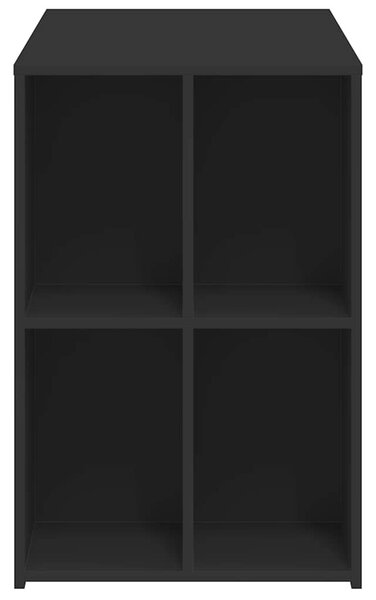 Fekete szerelt fa íróasztal 102x50x75 cm