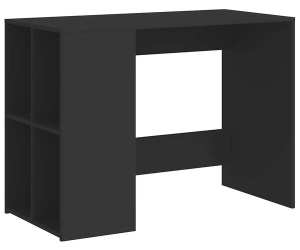 Fekete szerelt fa íróasztal 102x50x75 cm