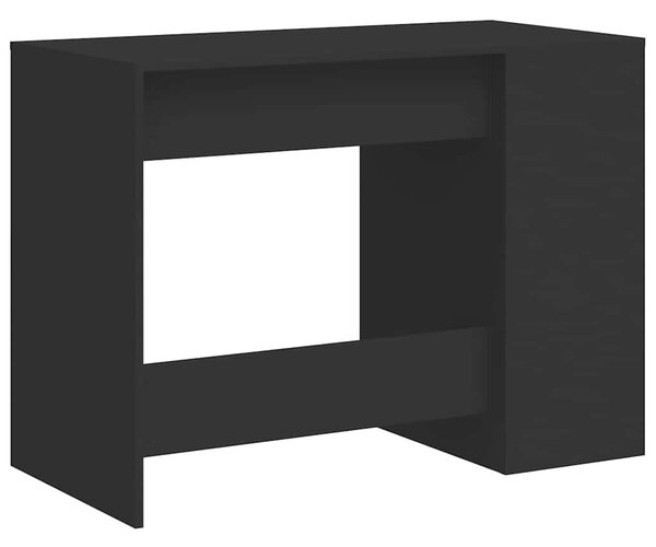 Fekete szerelt fa íróasztal 102x50x75 cm