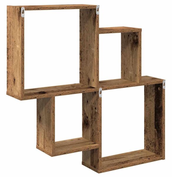 Fali polc Régi fa 80x15x78,5 cm Gépelt fa
