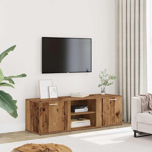 TV szekrény Régi fa 120x34x37 cm Gépelt fa