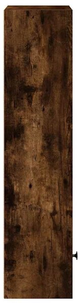 Füstös tölgy színű szerelt fa könyvszekrény 31x24x102 cm