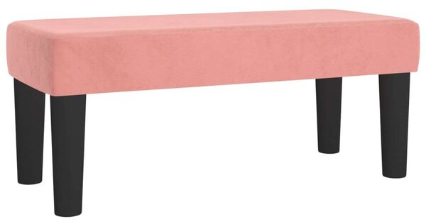 VidaXL Rosa Bársony Ágy - 80x200 cm