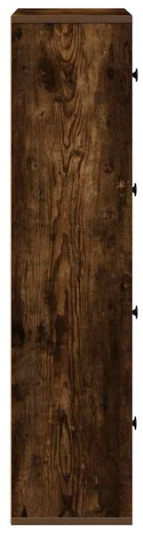 Füstös tölgy színű szerelt fa könyvszekrény 60x24x101,5 cm