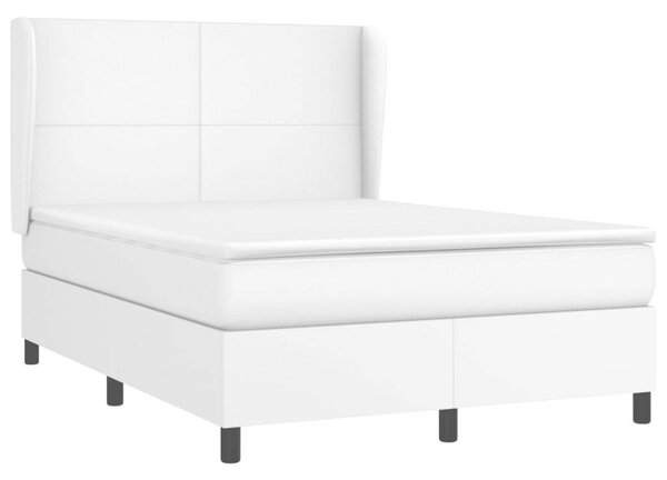VidaXL Fehér Műbőr Ágy - 140x190 cm