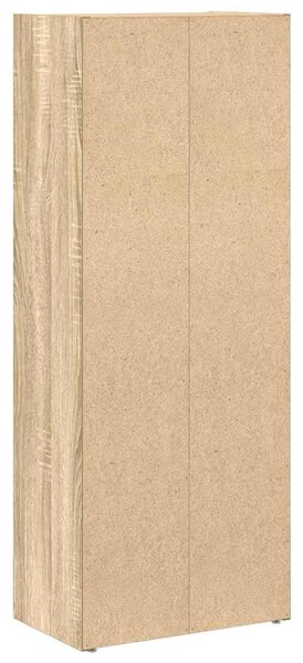 Betonszürke szerelt fa könyvespolc 40x24x102 cm