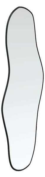 Fekete falitükör 90x40 cm