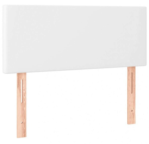 VidaXL Fehér Műbőr Ágy - 80x200 cm - LED-es