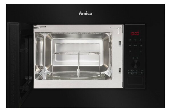 Amica AMGB20E2GB Beépíthető mikróhullámú sűtő, 20L, 700W, Gyermekzár, Fekete