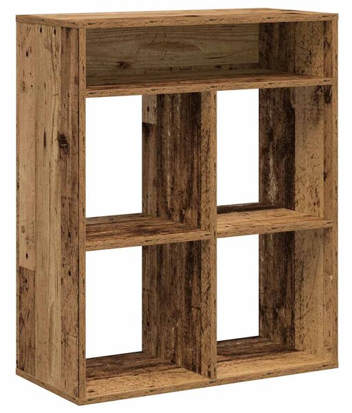 Könyvszekrény antik fa 66x31x80 cm szerelt fa