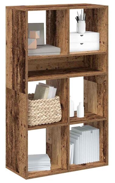 Könyvszekrény antik fa 66x31x112 cm szerelt fa