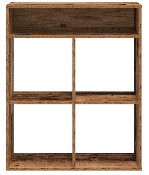 Könyvszekrény antik fa 66x31x80 cm szerelt fa
