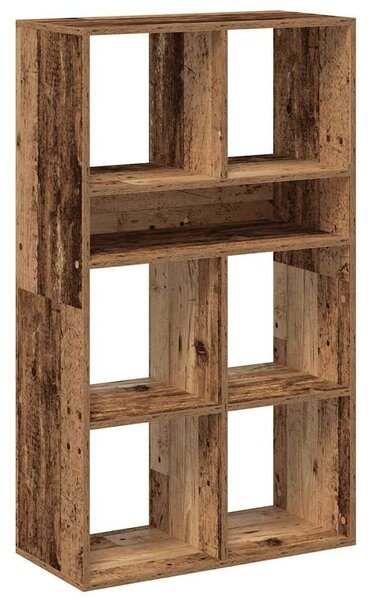 Könyvszekrény antik fa 66x31x112 cm szerelt fa