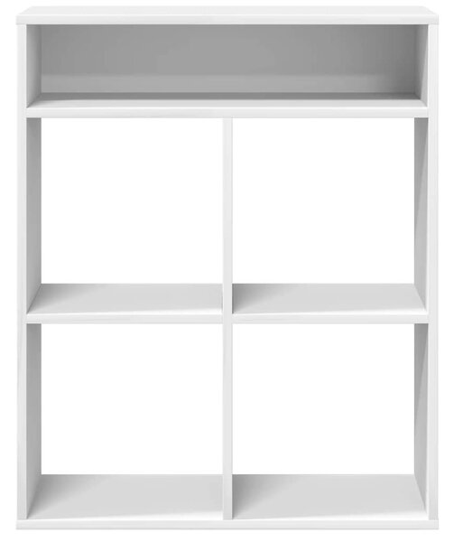 Könyvszekrény fehér 66x31x80 cm szerelt fa