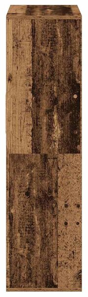 Könyvszekrény antik fa 66x31x112 cm szerelt fa