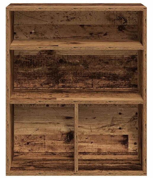Könyvszekrény antik fa 60x30x71,5 cm szerelt fa