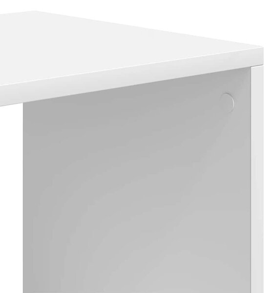 Könyvszekrény fehér 66x31x112 cm szerelt fa