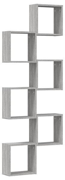 6 db szürke sonoma fali kockapolc 30 x 15 x 30 cm