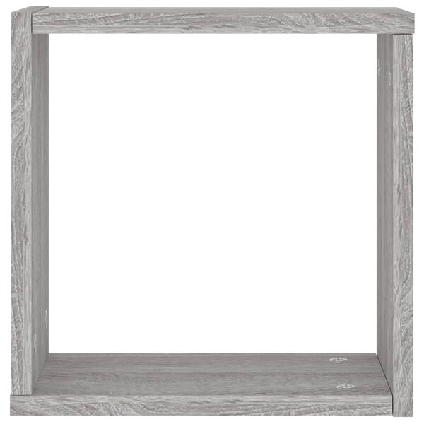 6 db szürke sonoma fali kockapolc 30 x 15 x 30 cm