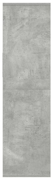 Könyvszekrény betonszürke 34x31x112 cm szerelt fa