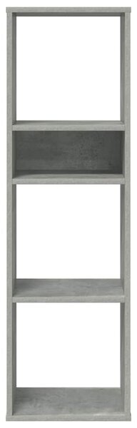 Könyvszekrény betonszürke 34x31x112 cm szerelt fa