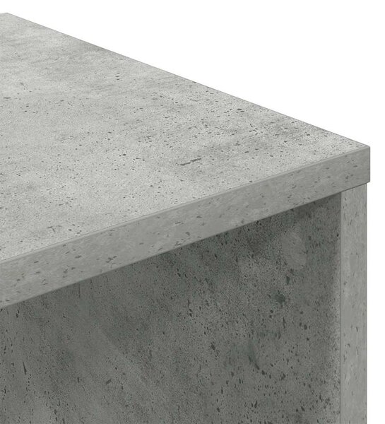 Könyvszekrény betonszürke 34x31x112 cm szerelt fa