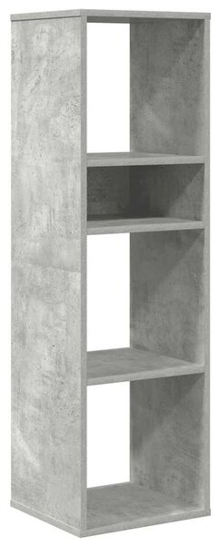 Könyvszekrény betonszürke 34x31x112 cm szerelt fa
