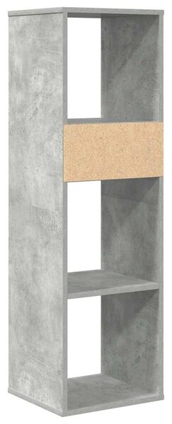 Könyvszekrény betonszürke 34x31x112 cm szerelt fa