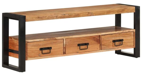 VidaXL Akácfa TV-szekrény - Ipari Stílus - 120x30x45 cm