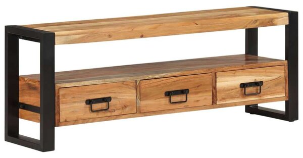 VidaXL Akácfa TV-szekrény - Ipari Stílus - 120x30x45 cm