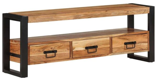 VidaXL Akácfa TV-szekrény - Ipari Stílus - 120x30x45 cm
