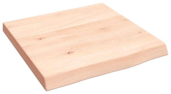 Kezeletlen tömör tölgyfa fali polc 40x40x(2-4) cm