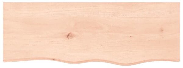 Kezeletlen tömör tölgyfa fali polc 80x30x(2-6) cm