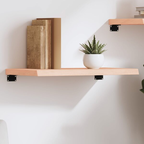Kezeletlen tömör tölgyfa fali polc 60x30x(2-4) cm