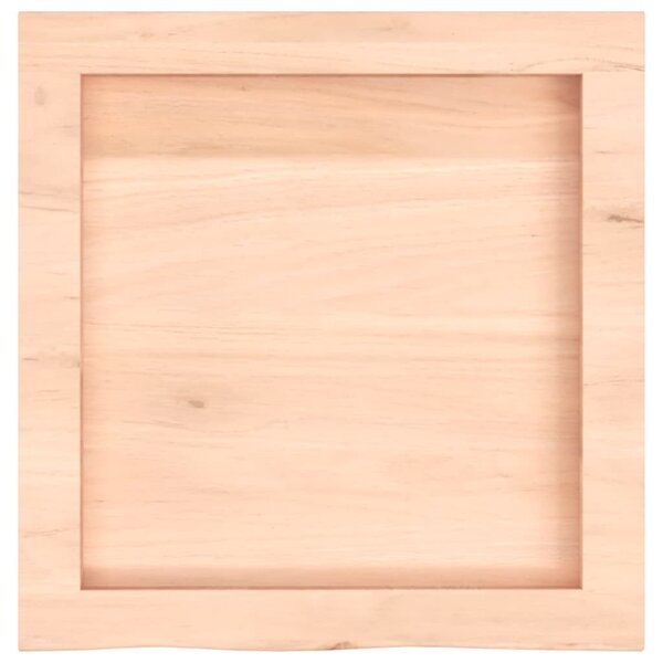 Kezeletlen tömör tölgyfa fali polc 40x40x(2-4) cm