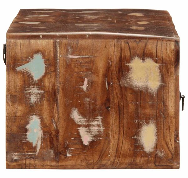 Tömör újrahasznosított falra szerelhető TV-szekrény 100x32x25cm