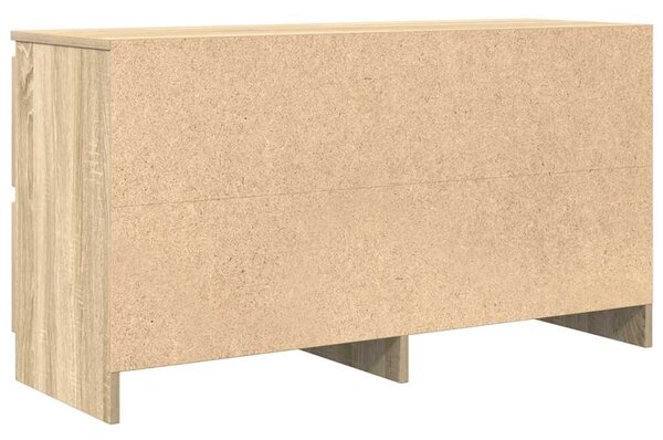 Sonoma tölgy színű szerelt fa TV-szekrény 100x35x54 cm