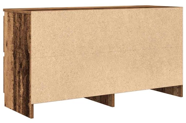 Antik fa színű szerelt fa TV-szekrény 100x35x54 cm