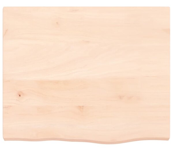 Kezeletlen tömör tölgyfa fali polc 60x50x(2-4) cm
