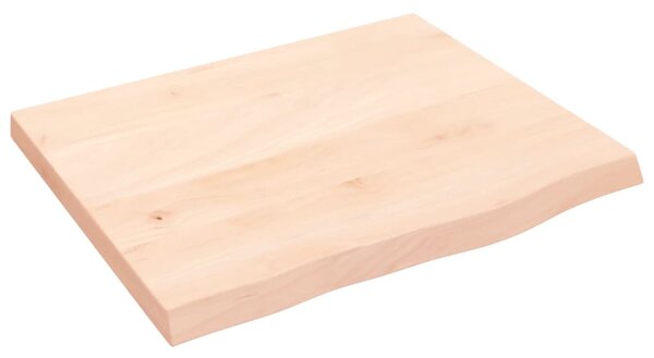 Kezeletlen tömör tölgyfa fali polc 60x50x(2-4) cm