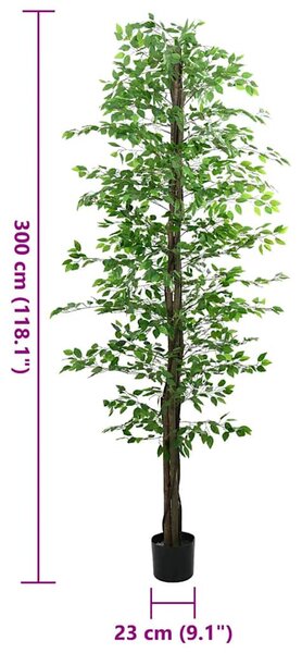 Zöld mű fikusz fa 2016 levéllel 300 cm