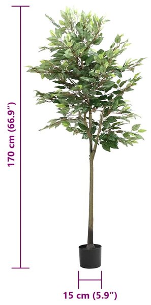 Zöld mű fikusz fa 756 levéllel 170 cm