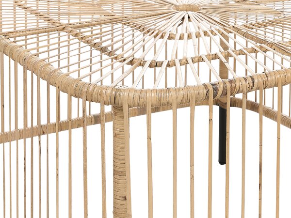 Kerti dohányzóasztal CESENATICO 67 cm 67 cm Rattan Természetes