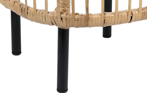 Kerti dohányzóasztal CESENATICO 67 cm 67 cm Rattan Természetes